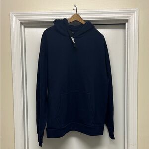 Men's Navy Blue Hoodie by Tyson